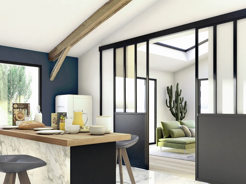 Ambiance Dressing: the interior glass partition brightens interiors
