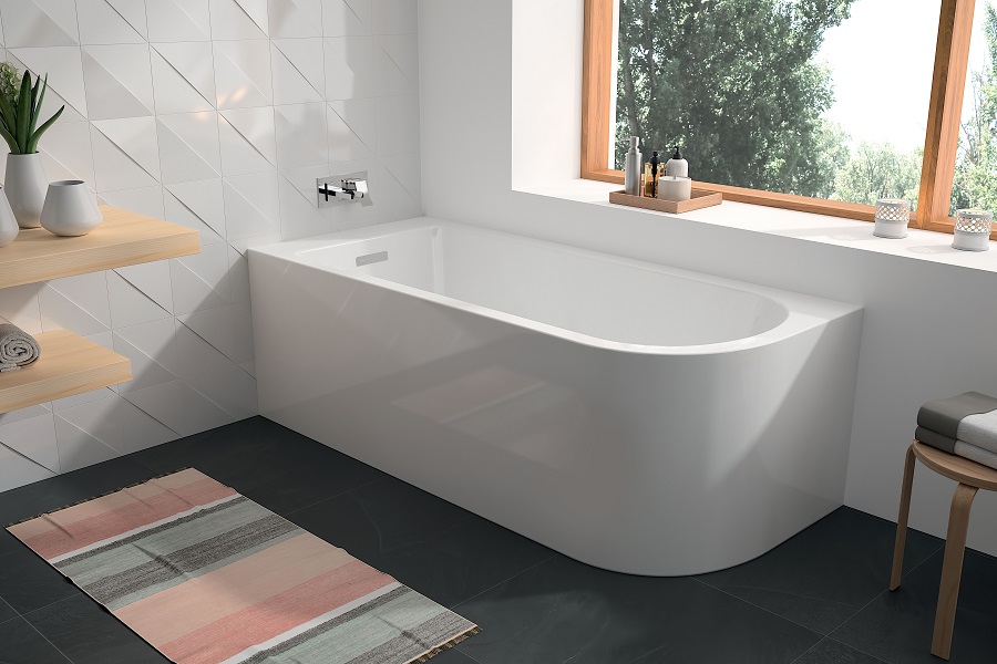 Aquarine presents Candela, the corner bathtub that brightens the bathroom