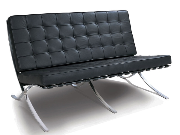 Barcelona sofa 2 seater - Black