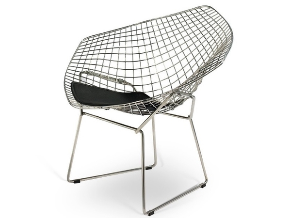 Bertoia Wire chair Diamond - Black