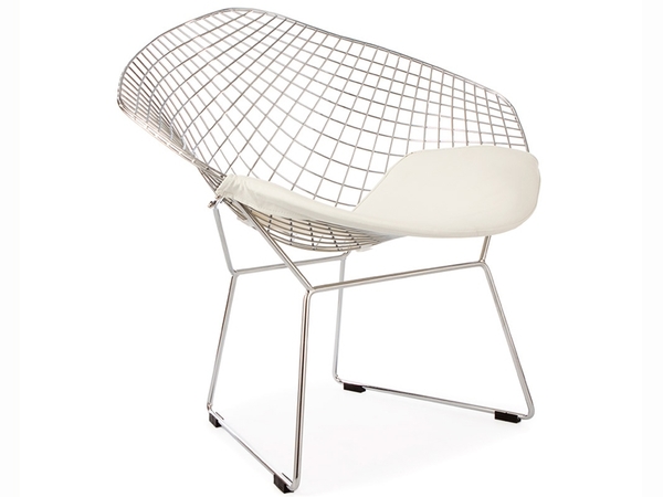 Bertoia Wire Chair Diamond - White