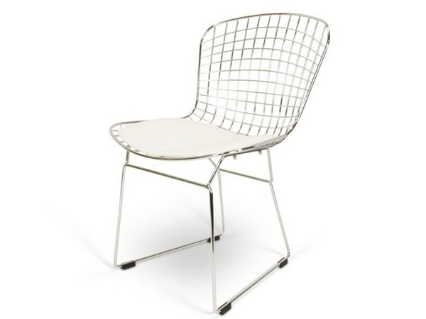 Bertoia Wire side chair - White