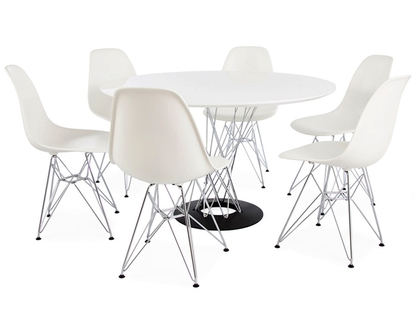Cyclone table Noguchi & 6 chairs
