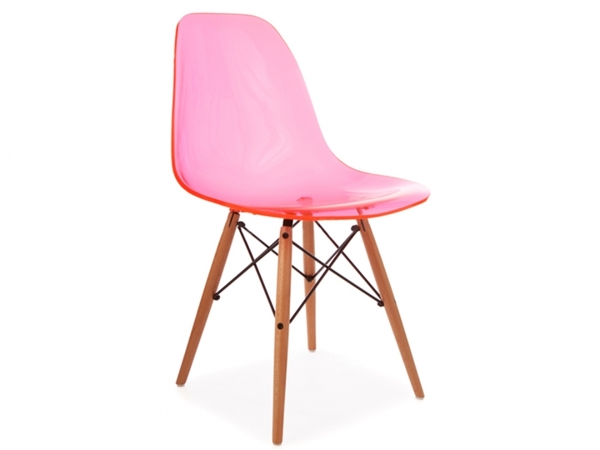 DSW chair - Clear pink
