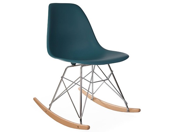 Eames rocking chair RSR - Blue green