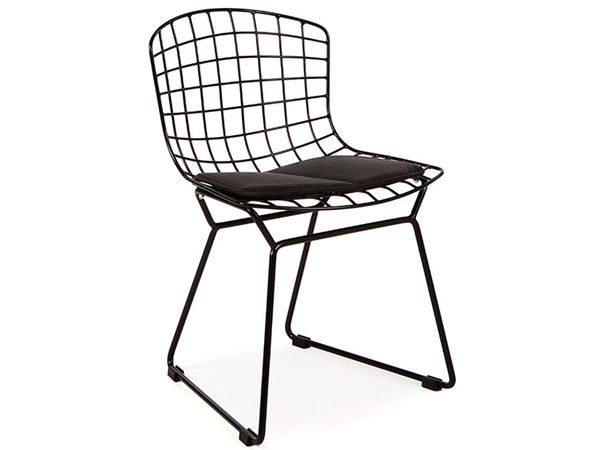 Kids Bertoia Wire Side Chair - Black