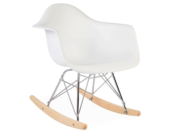 Kids Eames rocking chair RAR - White