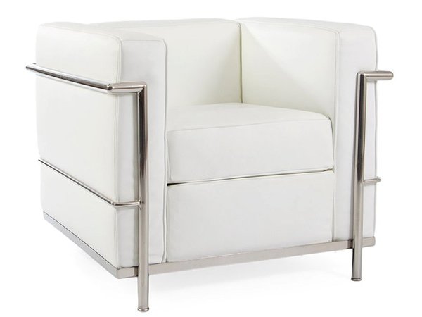 LC2 Chair Le Corbusier - White