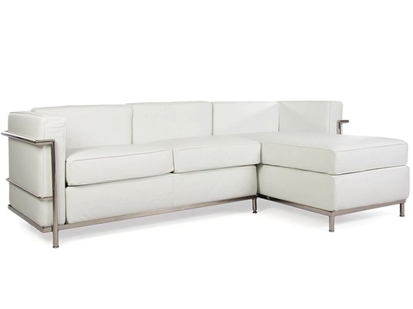 LC2 Le Corbusier corner sofa - White