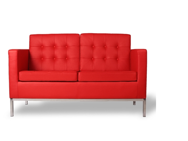 Lounge Knoll  2 Seater - Red