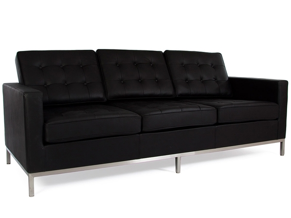Lounge Knoll 3 Seater - Black