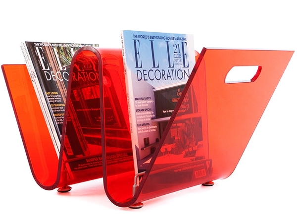 Magazine rack The Wave - Red