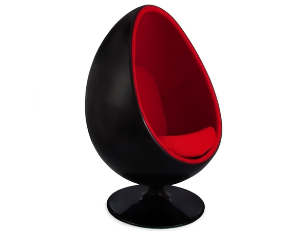 Ovale Egg chair - Red