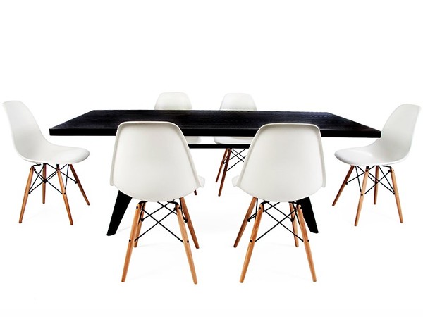 Prouvé table and 6 chairs