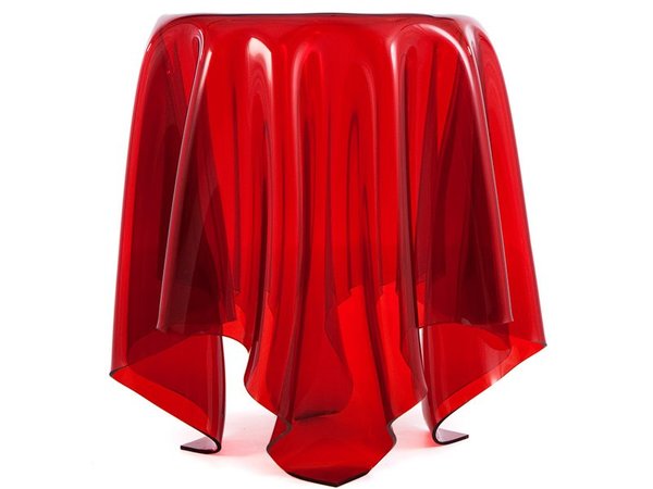 Side table Illusion - Red