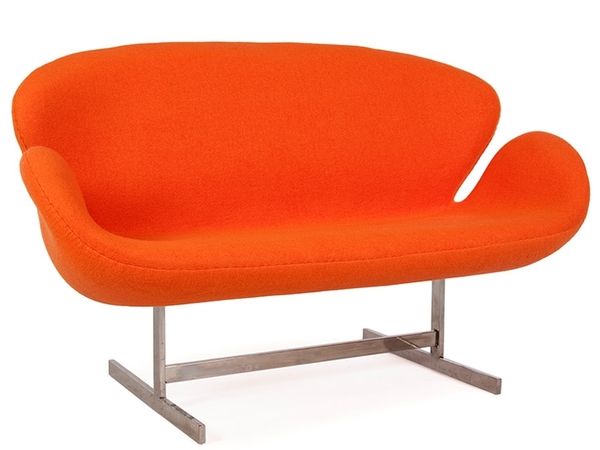 Swan 2 seater Arne Jacobsen - Orange