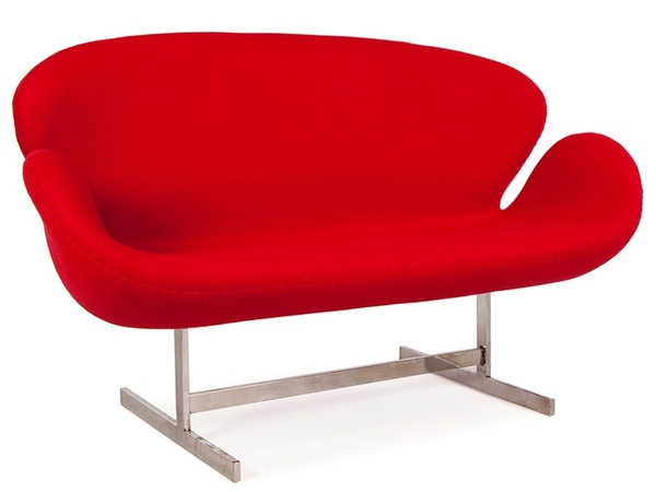 Swan 2 seater Arne Jacobsen - Red