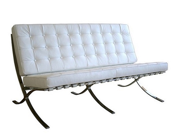 Barcelona sofa 2 seater - White