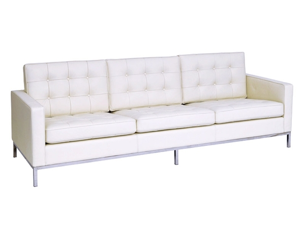Knoll Lounge  3 Seater - White