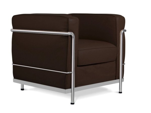 LC2 Chair Le Corbusier-Darkbrown